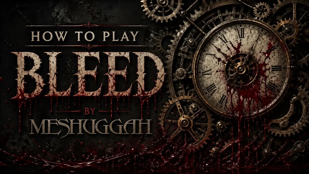 How to play bleed by meshuggah on guitar - Tyrantshredd